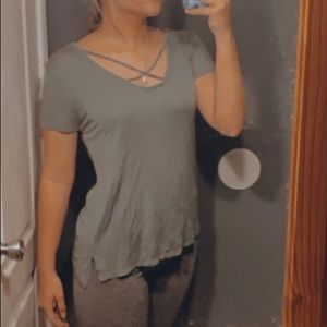 3 for $10 Rue 21 army green shirt